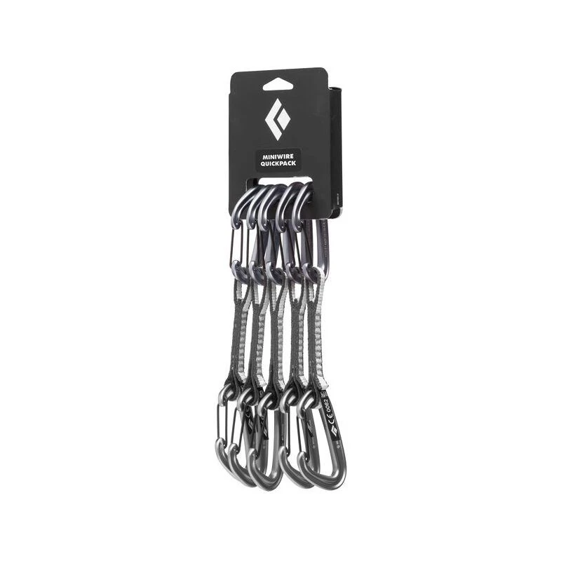 6 Dégaines BLACK DIAMOND Miniwire Quickpack (Gris / Blanc) 3 6 Dégaines BLACK DIAMOND Miniwire Quickpack (Gris / Blanc)