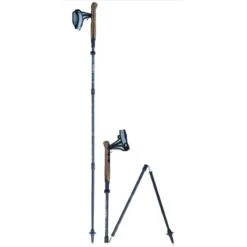 Bâtons De Randonnée LACAL QUICK STICK CARBONE 115-121 (Noir))