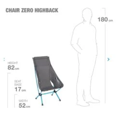 Chaise Zero High Back Helinox (Black) -Équipement Extérieur Boutique chaise zero high back helinox black 12