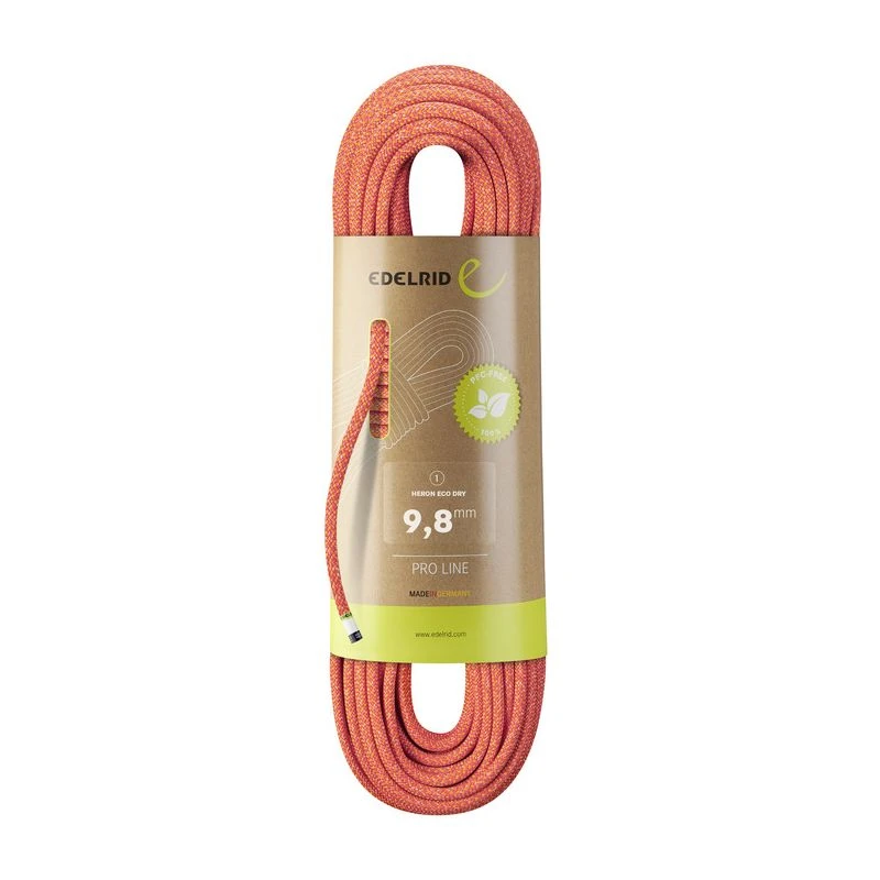 Corde Edelrid Heron Eco Dry 9,8mm (fire) 3 Corde Edelrid Heron Eco Dry 9,8mm (fire)