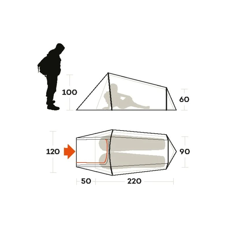 Tente Ferrino Sling 2 (blue) 5 Tente Ferrino Sling 2 (blue) – Image 3