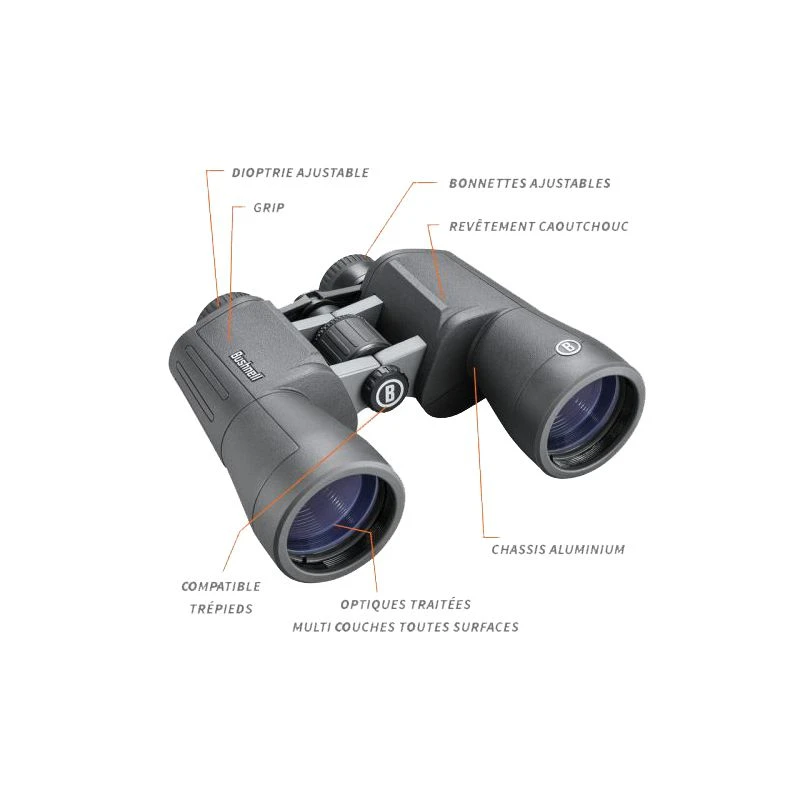 Jumelles Bushnell Powerview 2 20x50 Prisme (Porro) 6 Jumelles Bushnell Powerview 2 20x50 Prisme (Porro) – Image 4