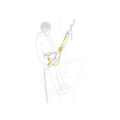 Longue Double Réglable PETZL Dual Connect Vario (orange)