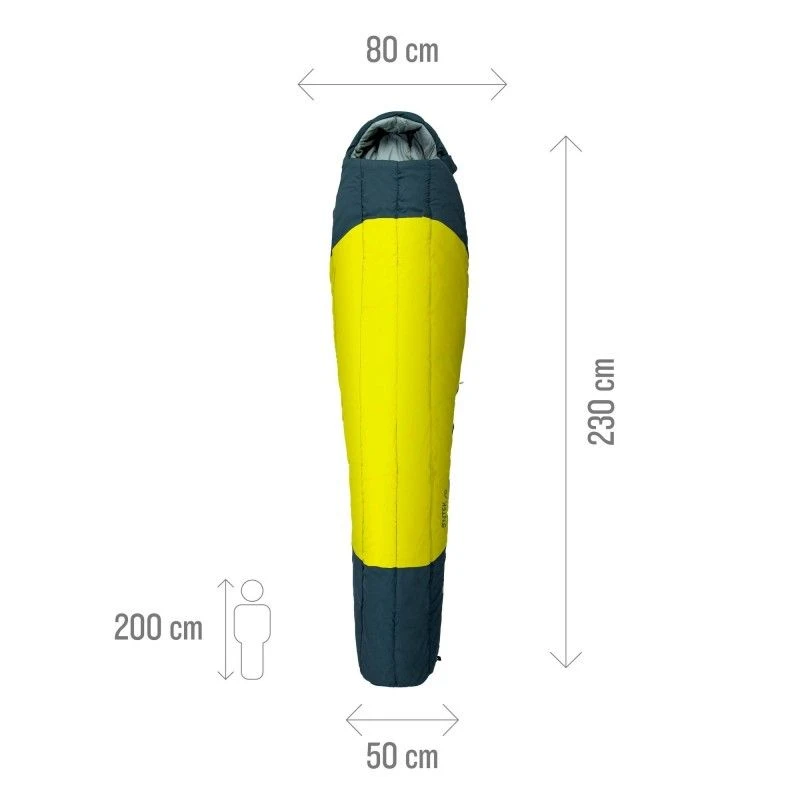 Sac De Couchage MILLET Syntek 0° Long (Dark Orion/Wild Lime) 6 Sac De Couchage MILLET Syntek 0° Long (Dark Orion/Wild Lime) – Image 4