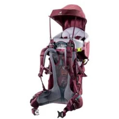 Porte-bébé Deuter Kid Comfort (bordeaux) -Équipement Extérieur Boutique porte bebe deuter kid comfort forest 3