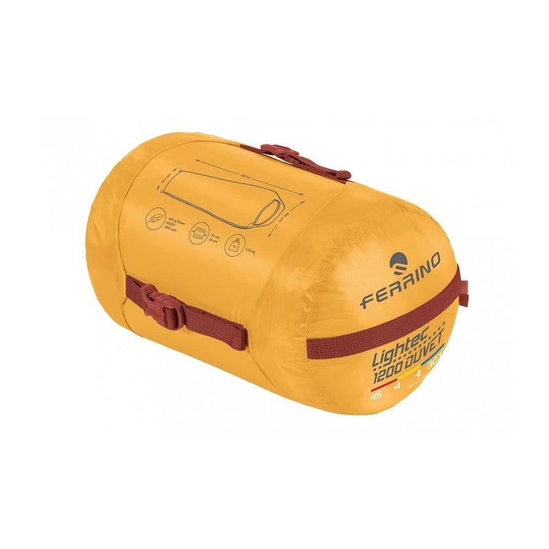 Sac De Couchage Ferrino Lightec 1200 (jaune) 5 Sac De Couchage Ferrino Lightec 1200 (jaune) – Image 3