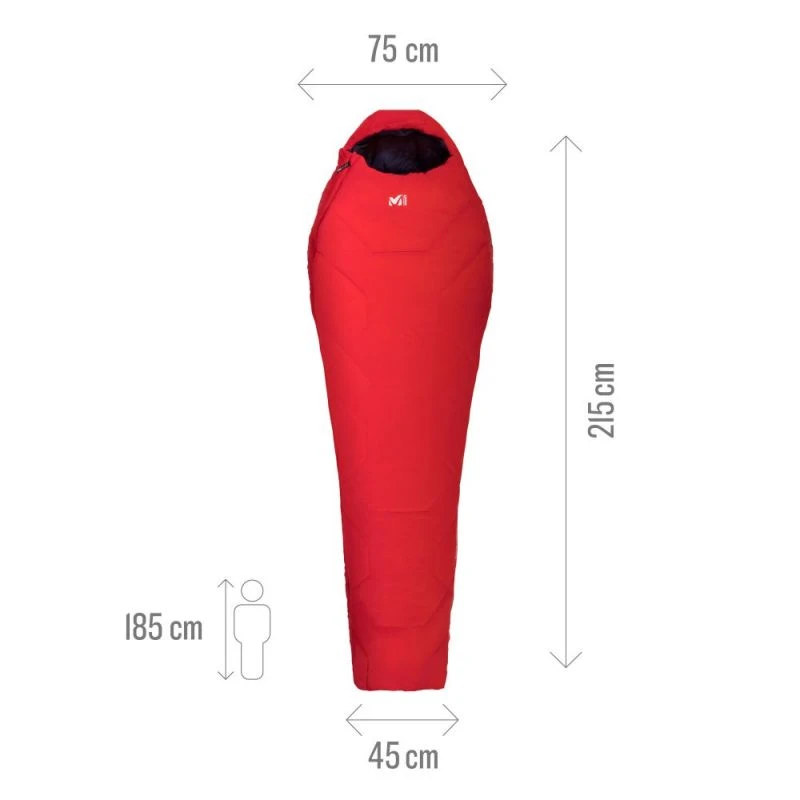 Sac De Couchage Millet Baikal 1500 Reg (Rouge) 6 Sac De Couchage Millet Baikal 1500 Reg (Rouge) – Image 4