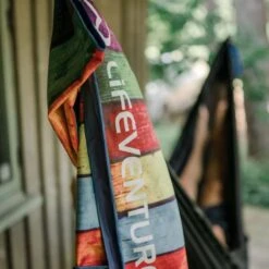 Serviette Lifeventure Recycled Softfibre Towels (Striped Planks) -Équipement Extérieur Boutique serviette lifeventure recycled softfibre towels striped planks 5