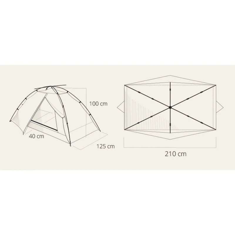 Sous-tente Qaou Under Sky View + Absides (éco Conçu - Sans Teinture) 4 Sous-tente Qaou Under Sky View + Absides (éco Conçu - Sans Teinture) – Image 2