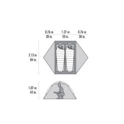 Tente 4 Saisons MSR Access 2 (Orange) 2 Personnes -Équipement Extérieur Boutique tente 4 saisons msr access 2 orange 2 personnes 5