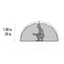 Tente De Randonnée MSR Elixir 1 (Gray) -Équipement Extérieur Boutique tente de randonnee msr elixir 1 gray 6