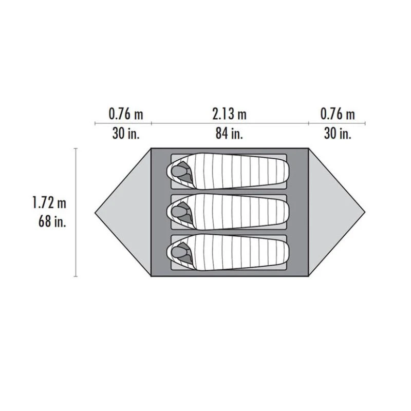 Tente De Randonnée Mutha Hubba Nx MSR (Gray) 3P 6 Tente De Randonnée Mutha Hubba Nx MSR (Gray) 3P – Image 4