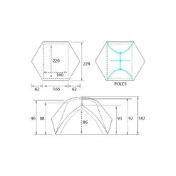 Tente Ultralight CAMP Minima 3 Pro (vert) -Équipement Extérieur Boutique tente ultralight camp minima 3 pro vert 1