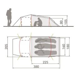 Tente Vaude Arco Xt 3p (Buckeye) 8 Tente Vaude Arco Xt 3p (Buckeye) -Équipement Extérieur Boutique tente vaude arco xt 3p buckeye 2