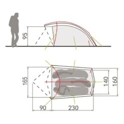 Tente Vaude Taurus 3P (Mossy Green) 8 Tente Vaude Taurus 3P (Mossy Green) -Équipement Extérieur Boutique tente vaude taurus 3p mossy green 2