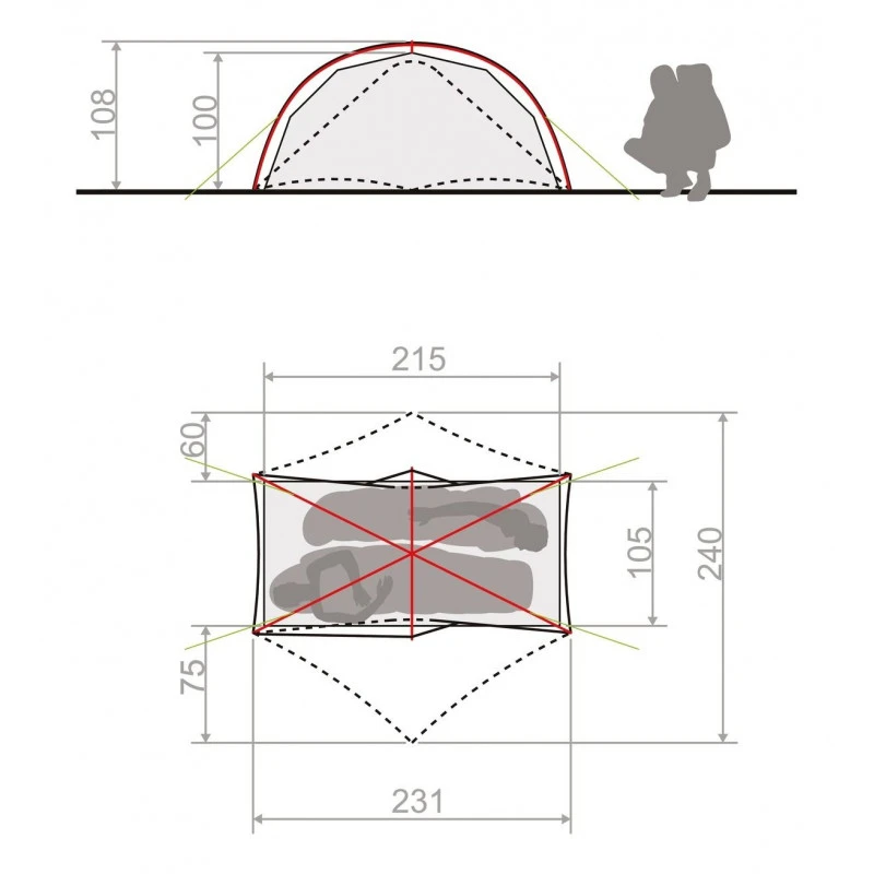 Vaude Space Seamless 1-2p (Cress Green) 6 Vaude Space Seamless 1-2p (Cress Green) – Image 4
